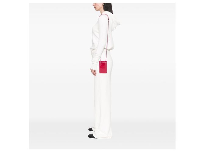 Portacellulare a tracolla Chanel Pink CC Patent Rosa - vista 5