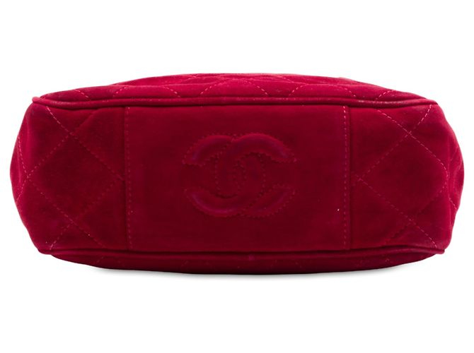 Bolsa Chanel Red CC em camurça acolchoada Vermelho - vista 3