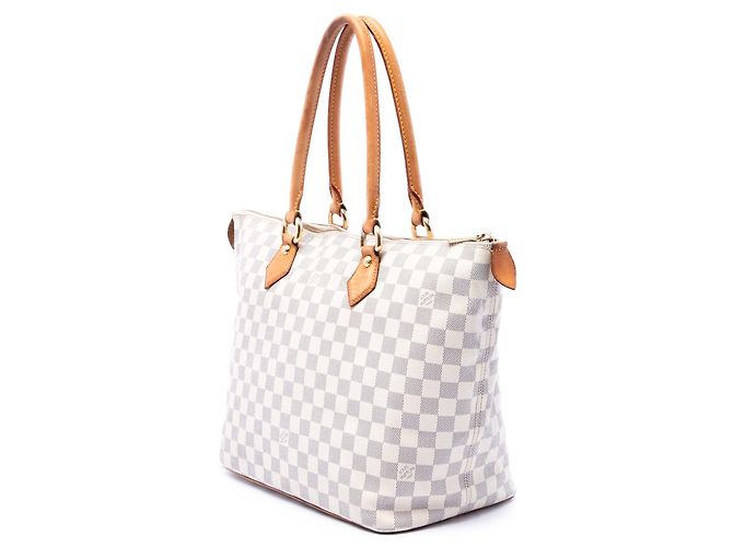 Louis Vuitton White Damier Azur Saleya MM Bianco - vista 2