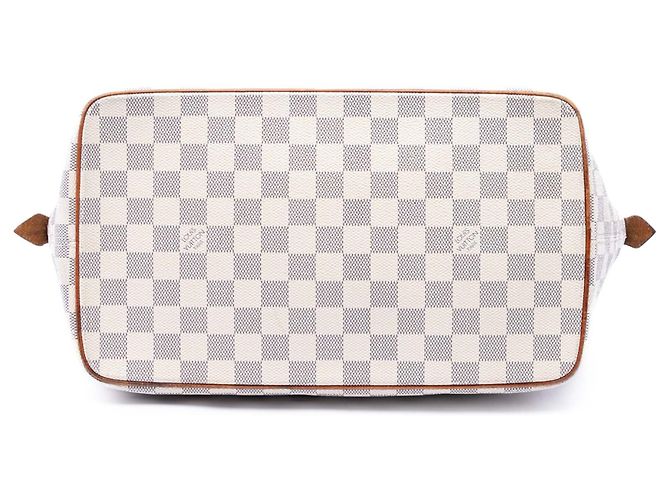 Louis Vuitton White Damier Azur Saleya MM Bianco - vista 3