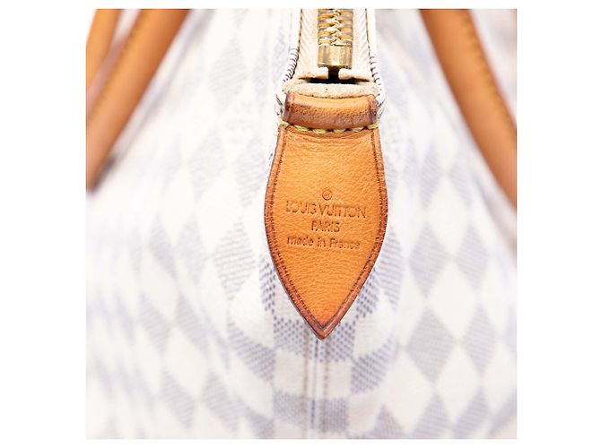 Louis Vuitton White Damier Azur Saleya MM Bianco - vista 5