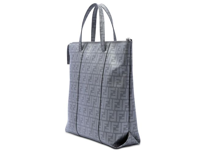 Tote Fendi Gray Zucca Spalmati Marrom - vista 2