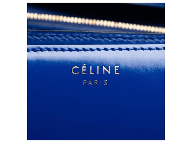 Céline Celine Blue Medium Calfskin Classic Box - vista 5