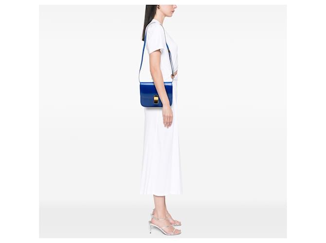 Céline Celine Blue Medium Calfskin Classic Box - vista 6