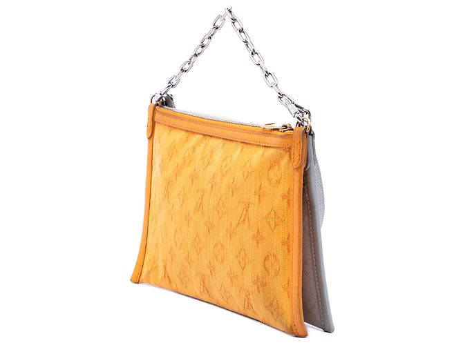 Louis Vuitton Gray Monogram Antartica Double Flat Messenger Marrone Grigio - vista 2