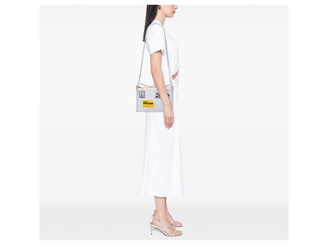 Louis Vuitton Gray Monogram Antartica Double Flat Messenger Marrone Grigio - vista 6