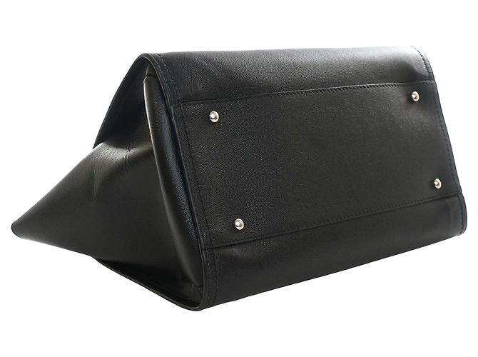 Tote Chanel Black Small Studded Caviar Deauville Nero - vista 10