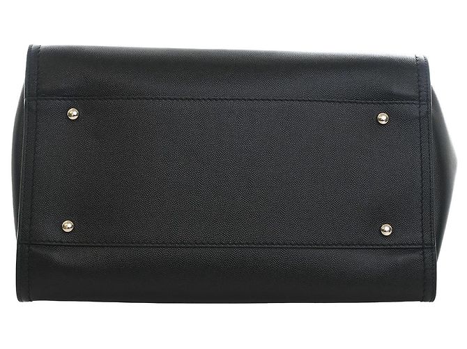 Tote Chanel Black Small Studded Caviar Deauville Nero - vista 3