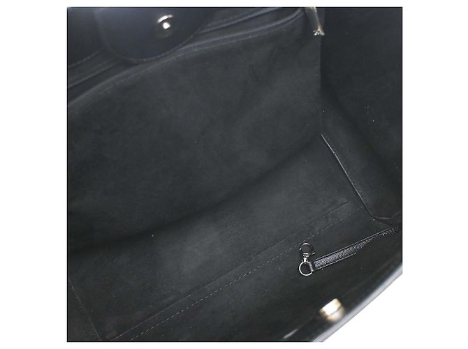 Tote Chanel Black Small Studded Caviar Deauville Nero - vista 4