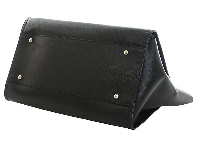 Tote Chanel Black Small Studded Caviar Deauville Nero - vista 9