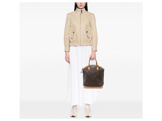 Louis Vuitton Marrón Monogram Lockit Vertical Castaño - vista 5