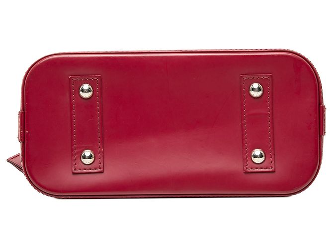 Louis Vuitton Alma BB em couro Epi vermelho Bordeaux - vista 3