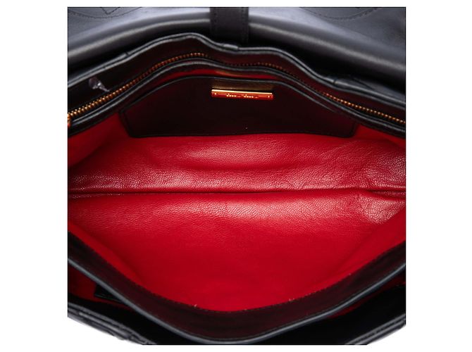 Miu Miu Borsa a tracolla biker in nappa matelassé nero - vista 4