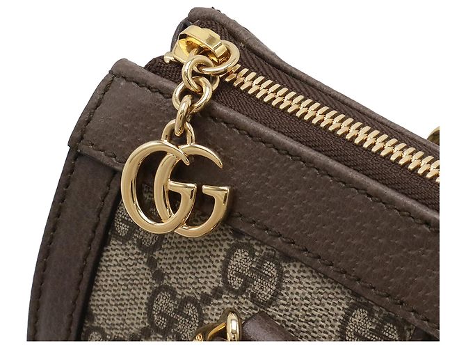 Borsa Gucci Beige Small GG Supreme Ophidia - vista 4