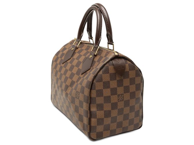 Louis Vuitton Marrone Damier Ebene Speedy 25 - vista 2