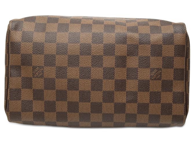 Louis Vuitton Marrone Damier Ebene Speedy 25 - vista 3