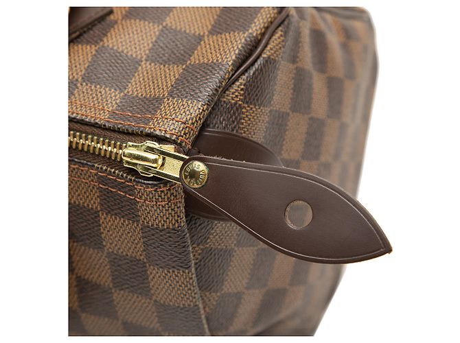 Louis Vuitton Marrone Damier Ebene Speedy 25 - vista 7