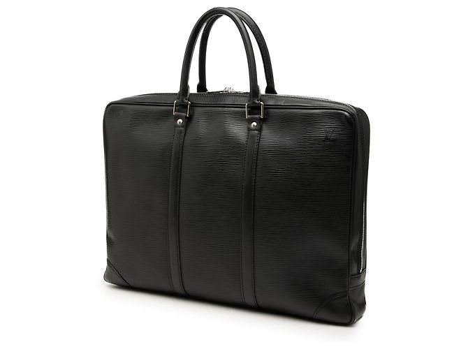 Louis Vuitton Black Epi Porte Documents Voyage Nero - vista 2