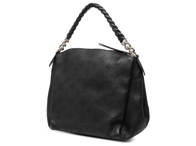 Louis Vuitton Black Monogram Mahina Babylone Chain BB Nero - vista 2