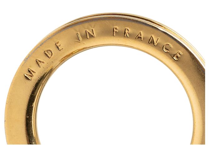 Portachiavi Louis Vuitton Gold Gold Plated Bolt Extender D'oro - vista 3