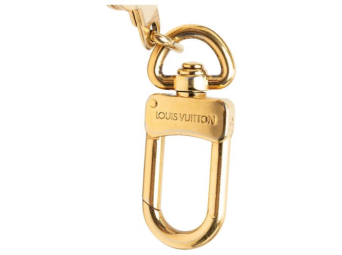 Portachiavi Louis Vuitton Gold Gold Plated Bolt Extender D'oro - vista 4