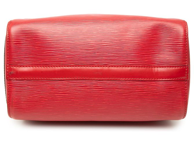 Louis Vuitton Speedy 30 in pelle Epi rossa Rosso - vista 3