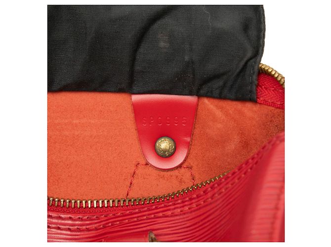 Louis Vuitton Speedy 30 in pelle Epi rossa Rosso - vista 6