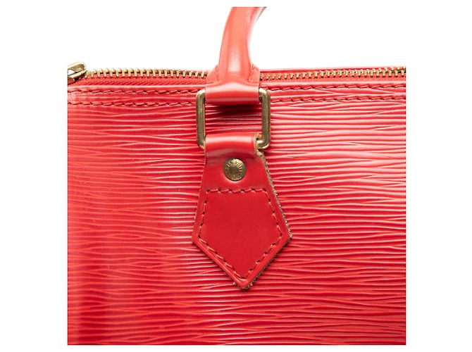 Louis Vuitton Speedy 30 in pelle Epi rossa Rosso - vista 8