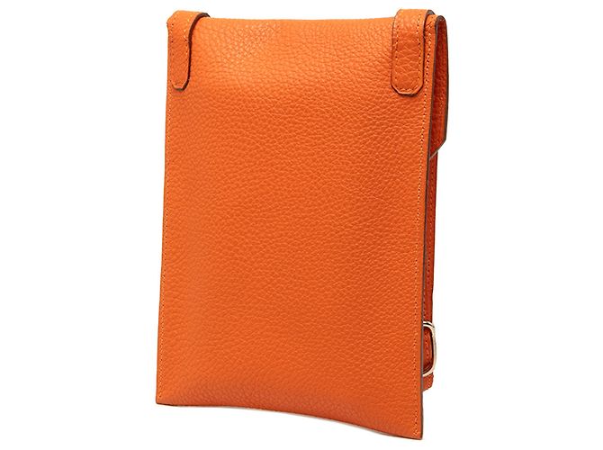 Hermès Orange Togo Amelie Arancione - vista 2