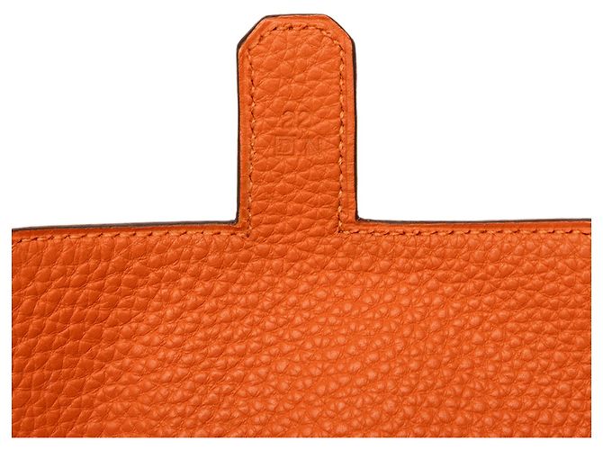 Hermès Orange Togo Amelie Arancione - vista 6