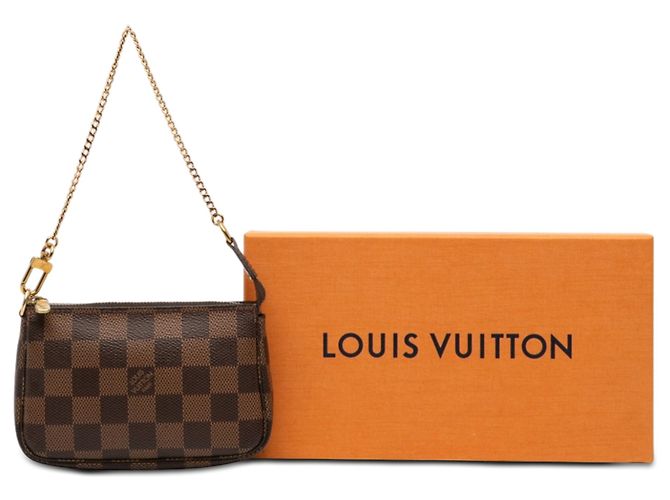 Louis Vuitton Marron Damier Ebene Mini Pochette Accessoires - vue 7