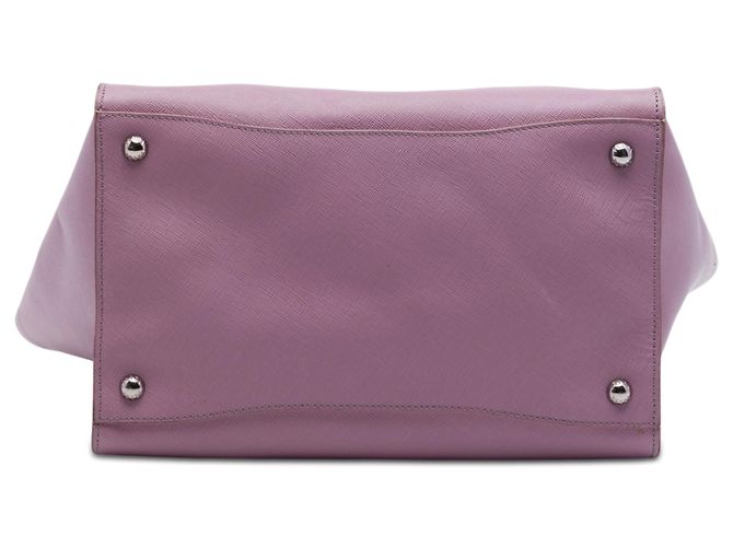 Borsa Prada Purple Medium Saffiano Twin Pocket Porpora - vista 3