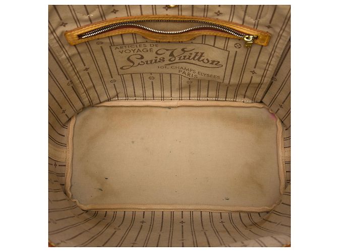 Louis Vuitton Marrone Monogram Neverfull MM - vista 4
