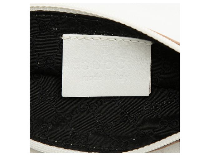Borsa a tracolla Gucci in pelle traforata bianca Bianco - vista 5