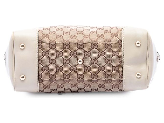 Gucci Mayfair Tote aus beigem GG Canvas - Ansicht 3