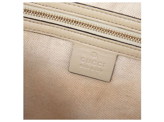 Gucci Mayfair Tote aus beigem GG Canvas - Ansicht 5