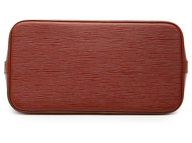 Louis Vuitton Alma PM in Epi marrone - vista 3
