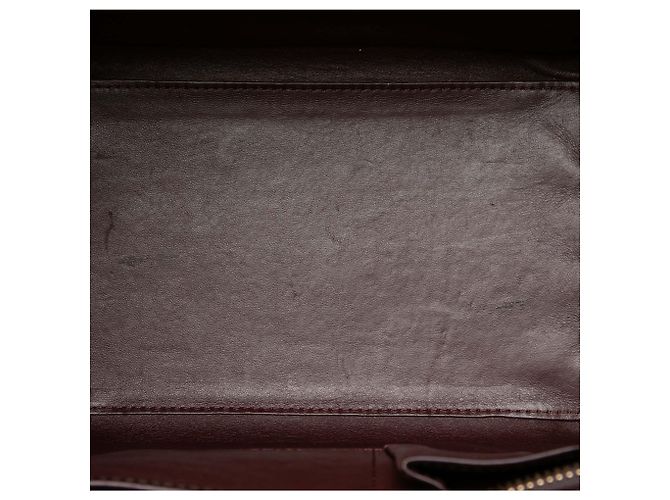 Céline Celine Black Mini Tricolor Calfskin Luggage Tote Nero - vista 4