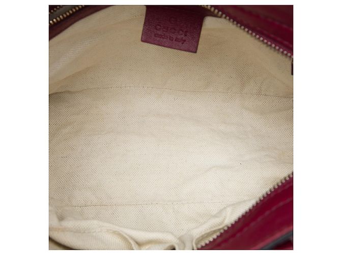 Borsa Gucci Red Small Guccissima Bree Rosso Bordò - vista 4