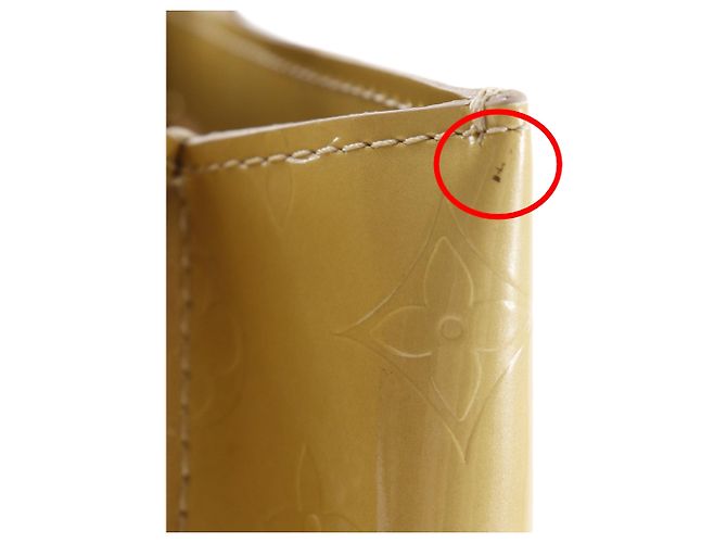 Louis Vuitton Yellow Monogram Vernis Reade PM Giallo - vista 10