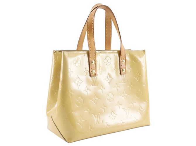 Louis Vuitton Yellow Monogram Vernis Reade PM Giallo - vista 2