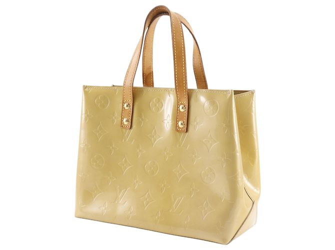 Louis Vuitton Yellow Monogram Vernis Reade PM Giallo - vista 3