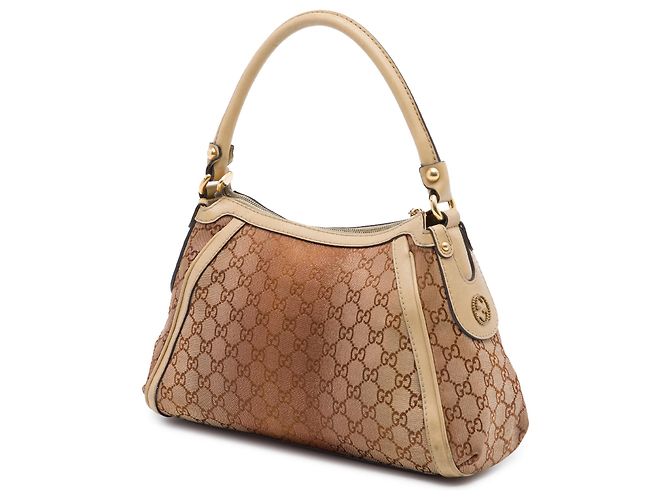 Borsa Gucci Brown GG Canvas Lurex Scarlett Marrone Bronzo - vista 2