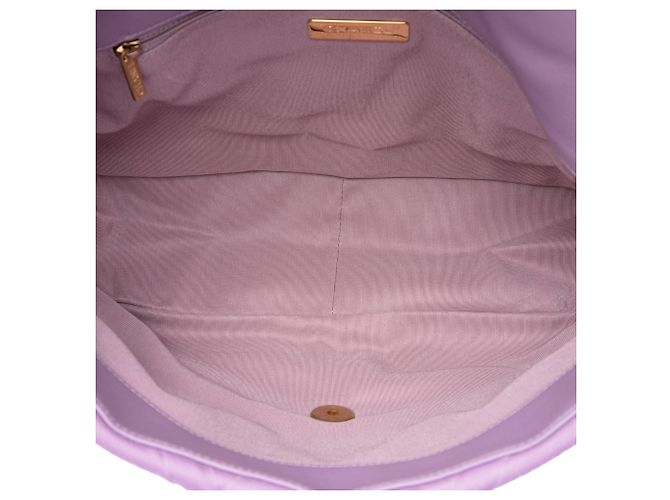 Chanel Purple Large Jersey 19 Flap Porpora - vista 4