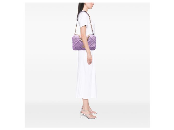 Chanel Purple Large Jersey 19 Flap Porpora - vista 6