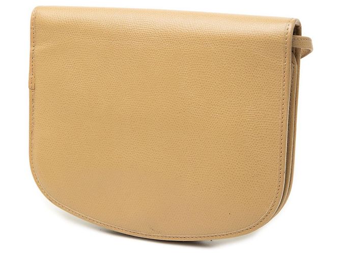Borsa a tracolla Dior in pelle beige - vista 2
