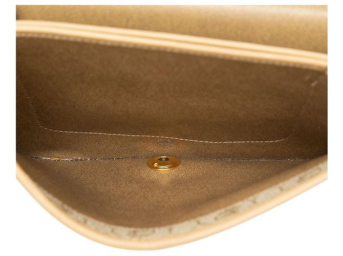 Borsa a tracolla Dior in pelle beige - vista 4