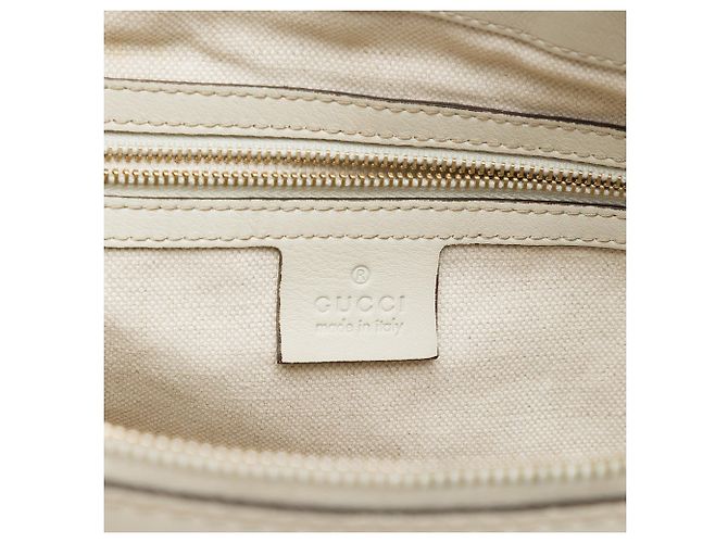Borsa Gucci White Guccissima Mayfair Bianco - vista 5