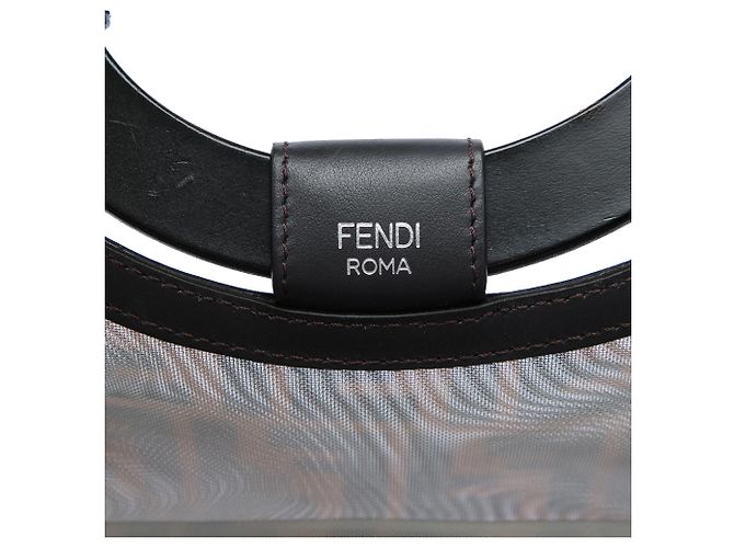 Bolso Fendi Runaway Shopper de malla FF 1974 marrón grande Castaño - vista 5