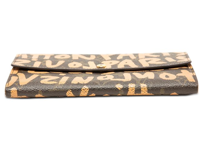 Louis Vuitton Marrón Stephen Sprouse Monogram Graffiti Cartera de Crédito Castaño - vista 3